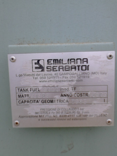Rezervor 9000 litri cu pompa mecanica automatizata