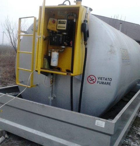 Statie carburanti de interior cu cuva de retentie capacitate 9000 litri